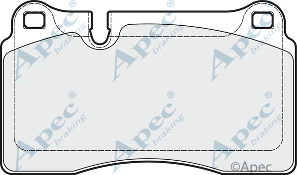 APEC BRAKING Piduriklotsi komplekt,ketaspidur PAD1849